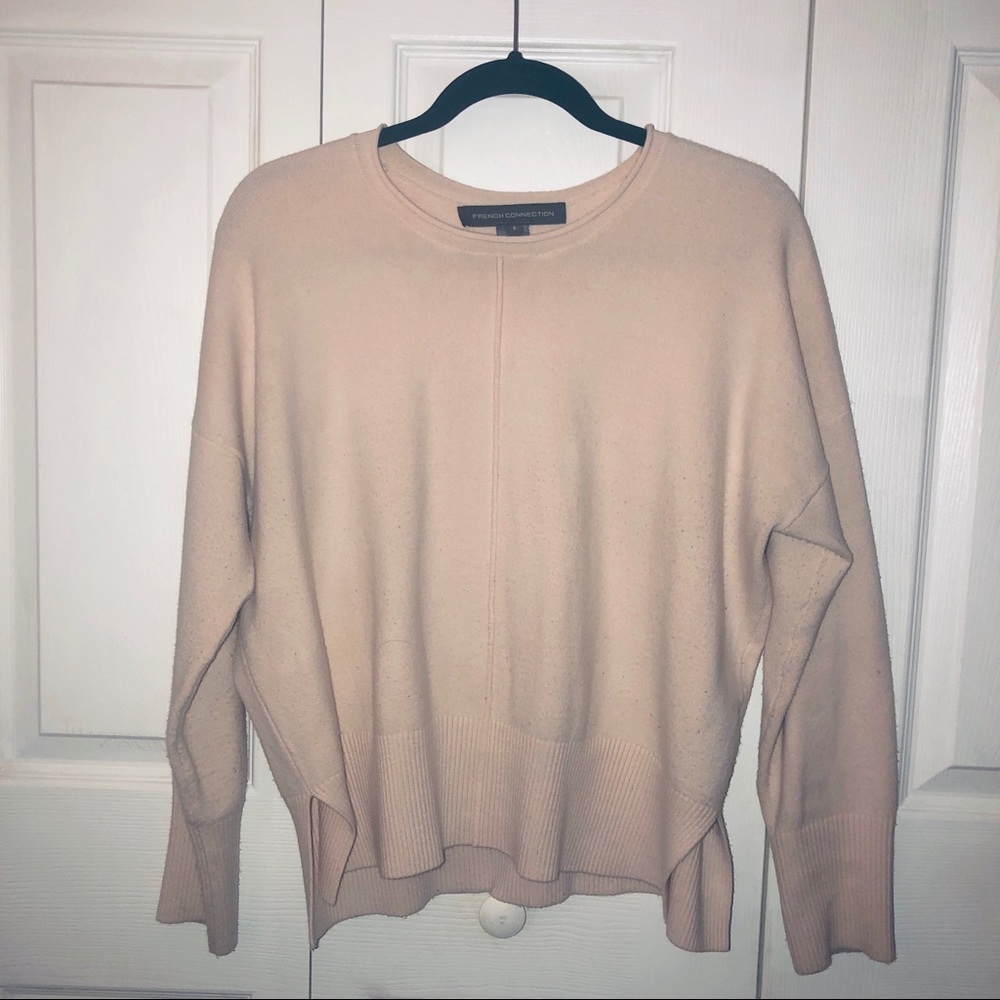 French Connection pale pink sweater, size S